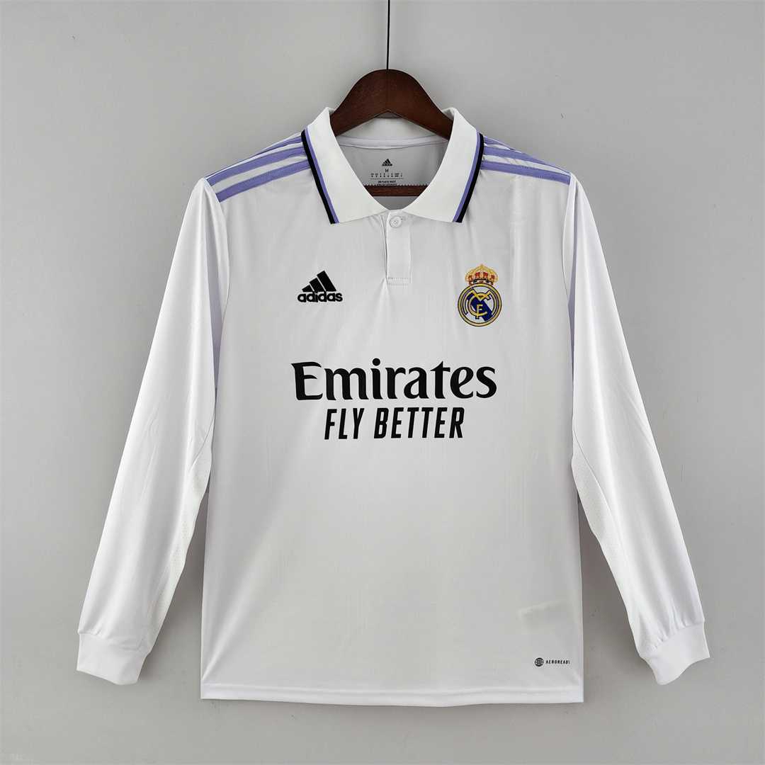 AAA Quality Real Madrid 22/23 Home Long Soccer Jersey